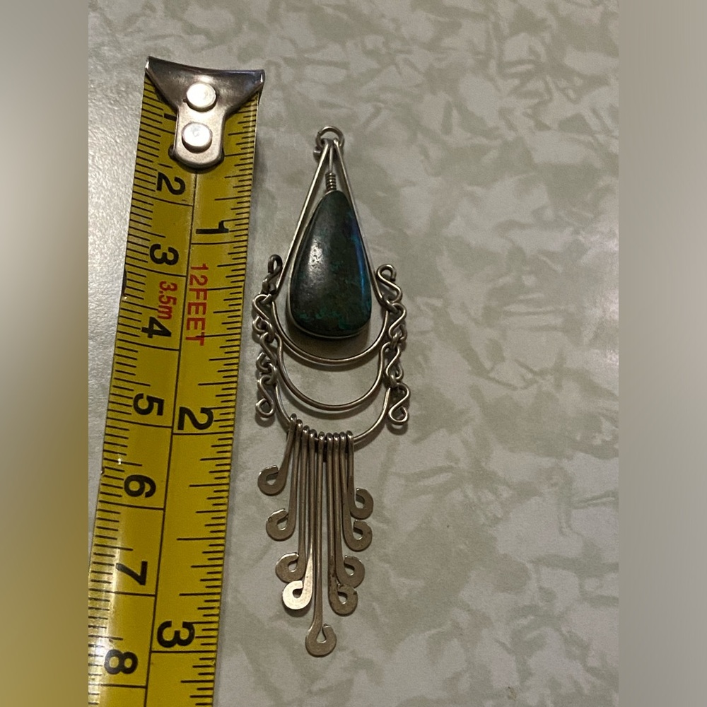 Vintage Dangling Stone Pendant #7793 - Picture 6 of 7